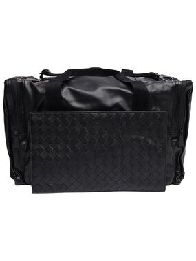Bottega Veneta Black Leather Duffel Bag